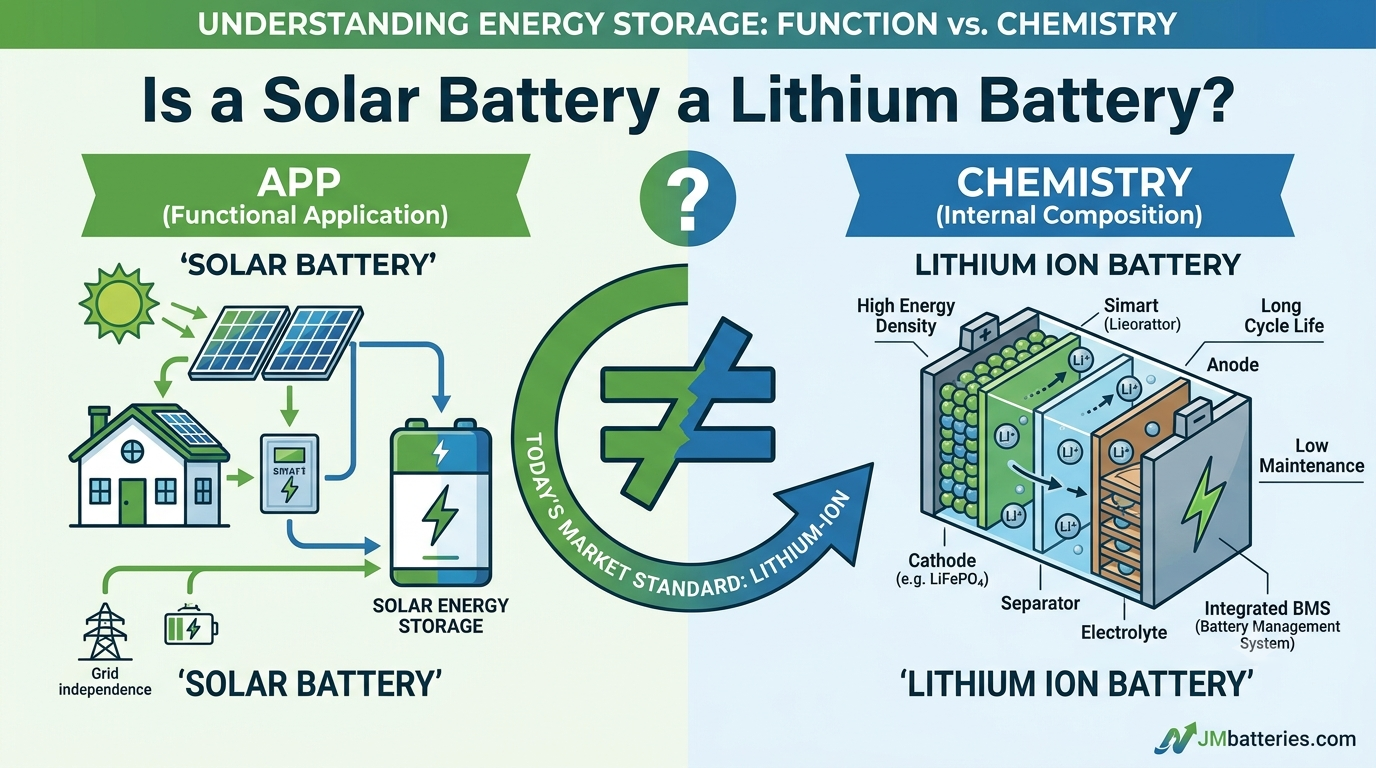 Is a solar battery a lithium battery? – JMBatteries