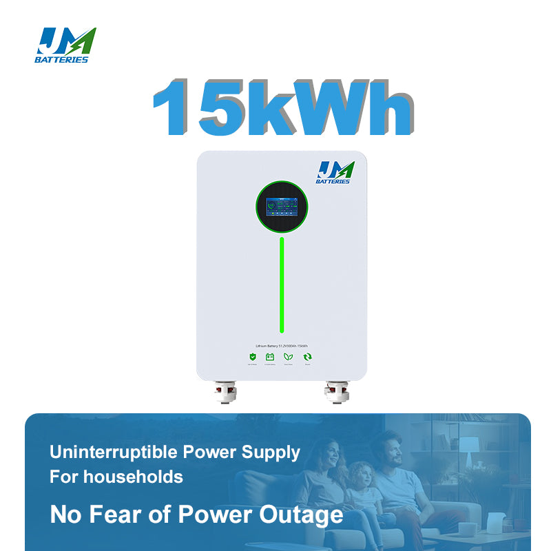 JM Home Solar Energy System with 48 Volt 15Kw Lithium Ion Battery