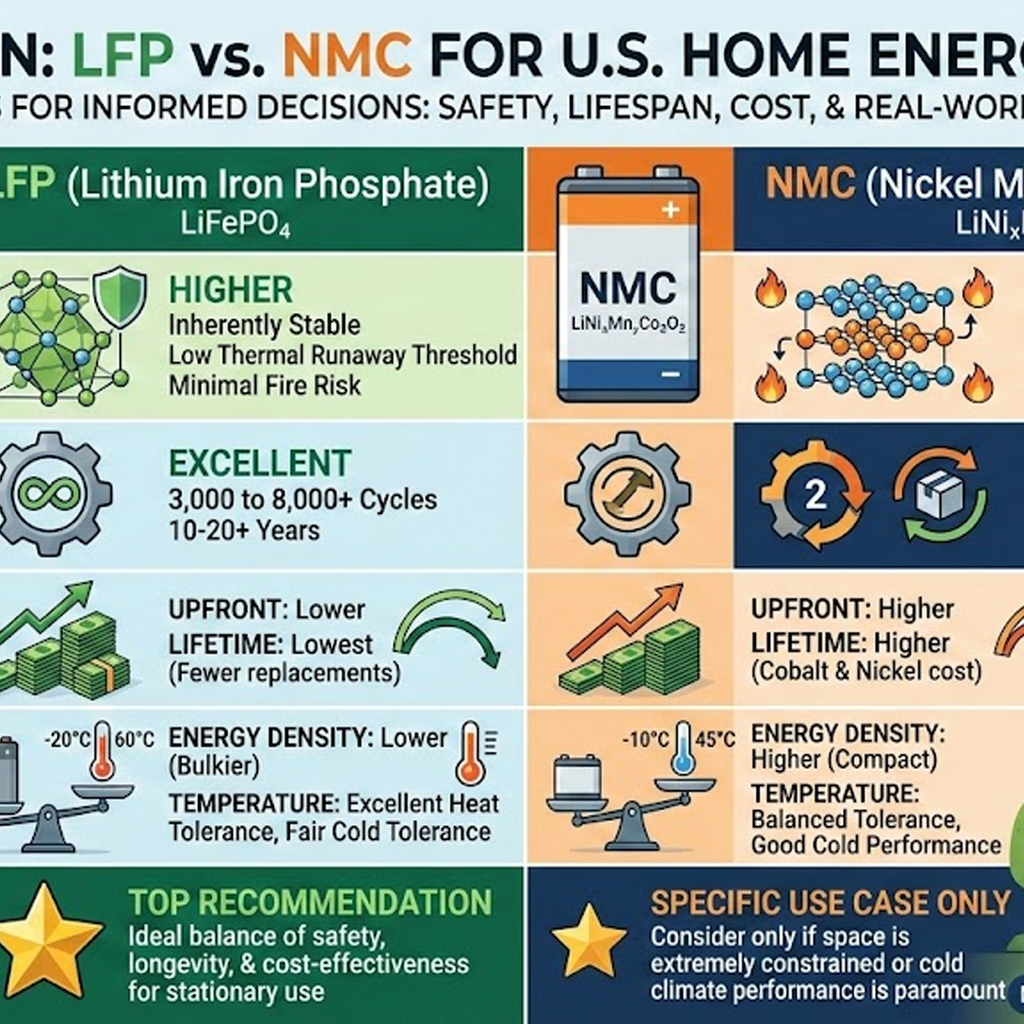 Comparison of LFP vs NMC for home storage – JMBatteries