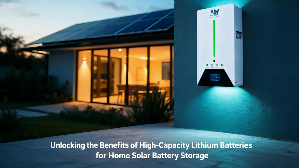 Home solar battery storage: benefits of high-capacity lithium – JMBatteries