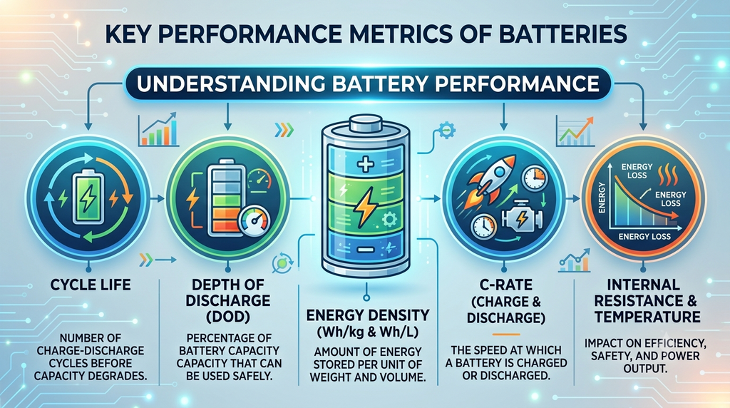 What are the key performance metrics of batteries? – JMBatteries