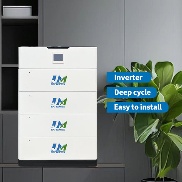 JM Stackable Energy Storage 48V 100AH 5kwh 10kwh 15kwh 20kwh 51.2v 100ah 5kw Inverter Battery Solar Power System Lifepo4 Battery