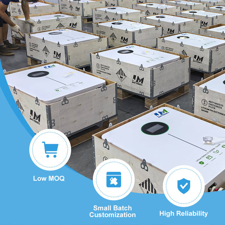 JM 51.2V 48V 15kWh 15kW Lifepo4 Lithium Battery For Solar Home System JMBatteries