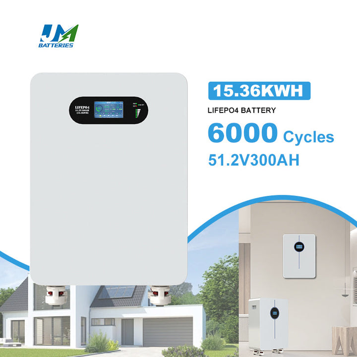 JM 14.34kWh 280Ah 51.2V Power Storage Wall | Home LiFePO₄ Battery JMBatteries