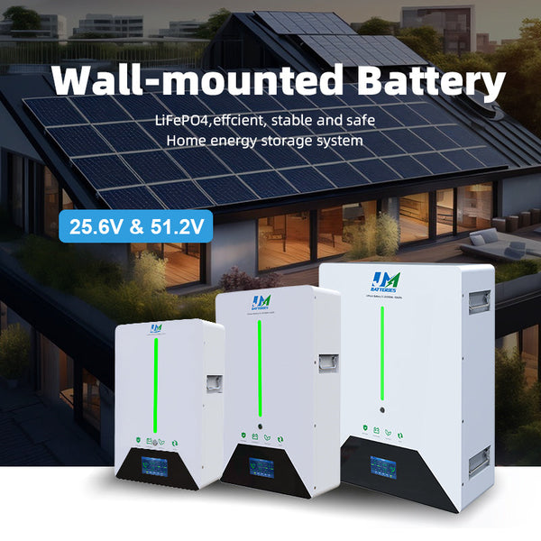 Jm Residential Storage Supplier Wall Mounted AA Lithium Ion Solar Battery for Powerwall Home Energy Storage System JMBatteries