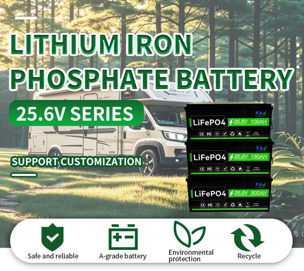 JM 25.6v 100ah lithium battery lifepo4 battery 25.6v lithium ion battery pack