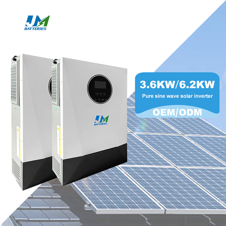 Jm Top Selling Personalized off Grid Pure Sine Wave 6.2kwh 220V 50HZ Hybrid Solar Inverter JMBatteries