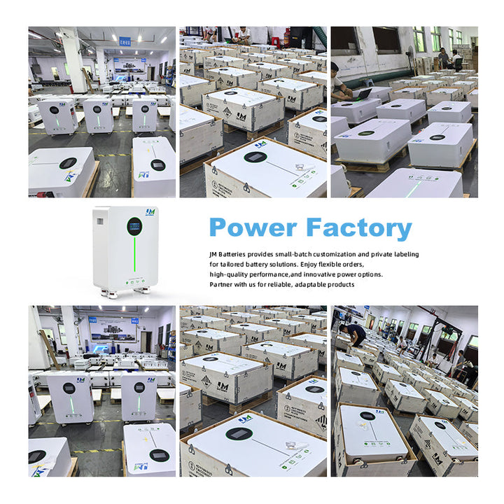 JM 51.2V 48V 15kWh 15kW Lifepo4 Lithium Battery For Solar Home System JMBatteries