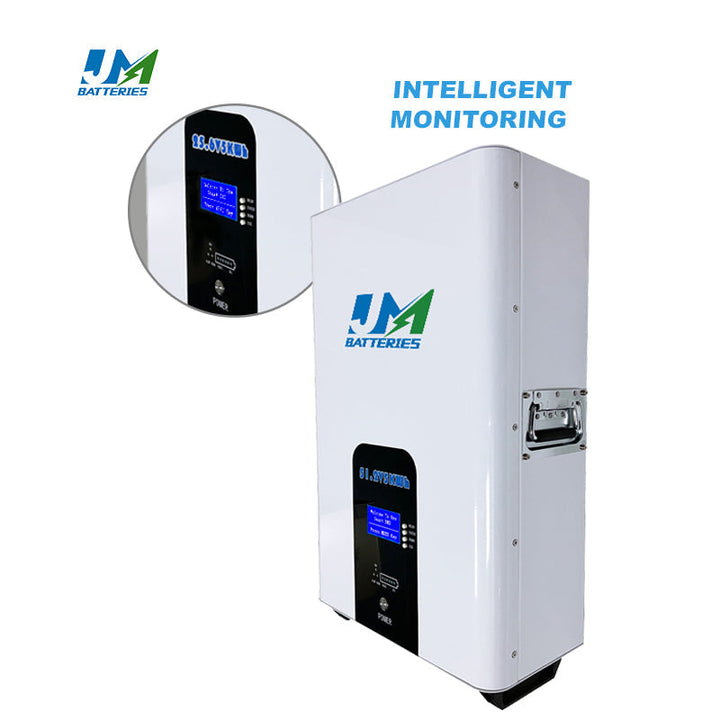 JM 5kw 10kw Home Solar Energy Storage Wall Mounted Battery Pack 100ah 48v Lifepo4 Lithium Ion 100% Efficient Home Solar System JMBatteries