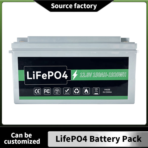 12.8V 150AH LiFePO4 Battery Pack Deep Cycle Power Battery