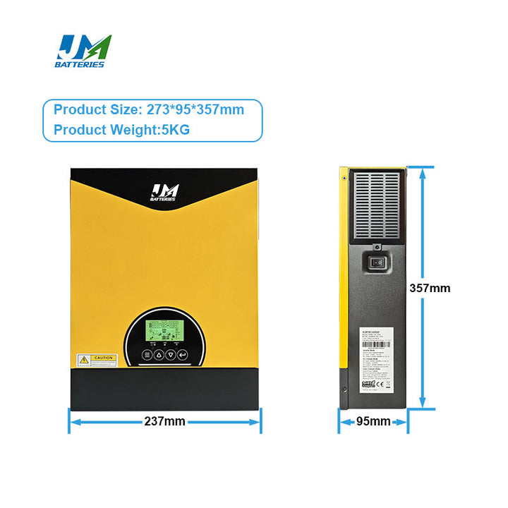 Jm High Quality Wholesale Pure Sine Wave 2kwh Inverter Solar Power Inverters 220V 50Hz Hybrid Solar Inverter JMBatteries