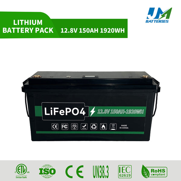 12.8V 150AH Rechargeable Lithium Cell Power Battery