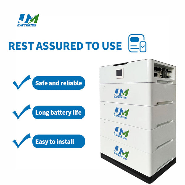 JM 5KWH To 76.8KWH Stackable Home Energy Storage High Voltage Battery Lithium Ion Module 51.2V High Voltage Lifepo4 Battery