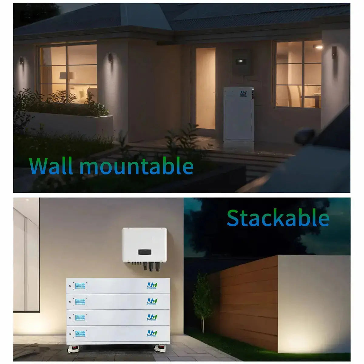 51.2V 900ah Stackable LiFePO4 Home Energy Storage Battery – JMBatteries