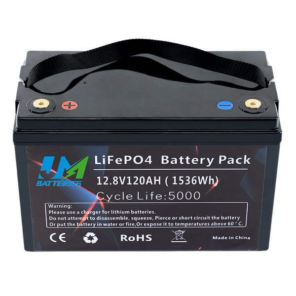 12.8V 120AH Electric Bike Rechargeable Lithium Batteries