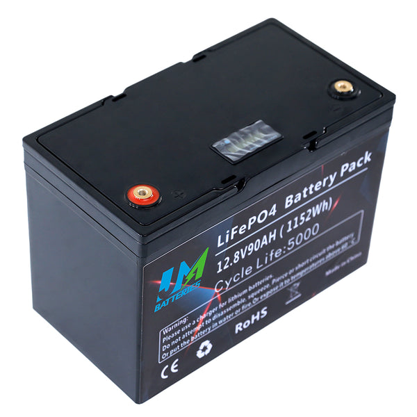 12.8V 90AH Deep Cycle LiFePO4 Solar Battery for Solar