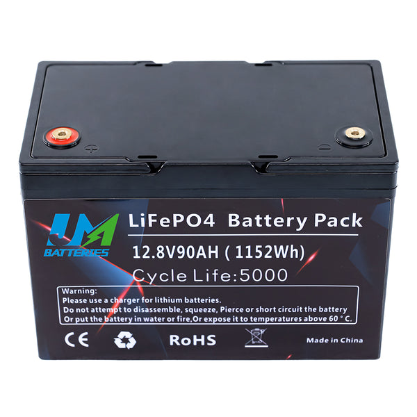 12.8V 90AH Lithium Ion Battery Solar Storage System LiFePO4 Battery