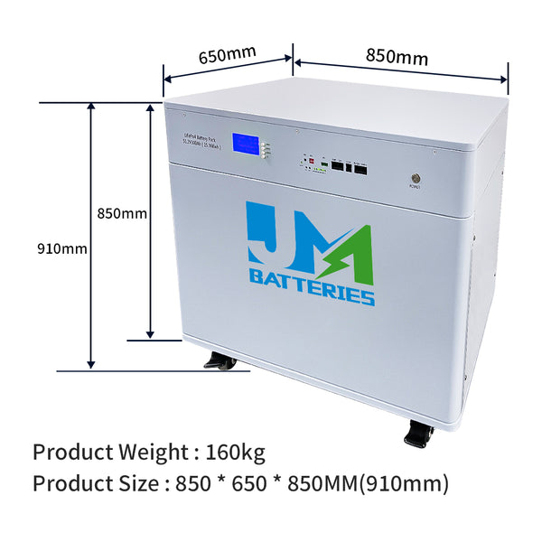 51.2V 300AH 15KW Lithium Ion Battery Moveable and Rechargeable Battery